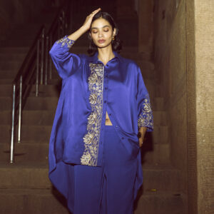Asymmetric Embroidered Top
