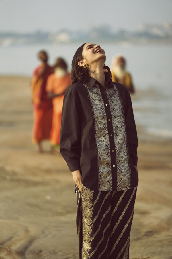 Brocade Border and Pant Set - Image 4