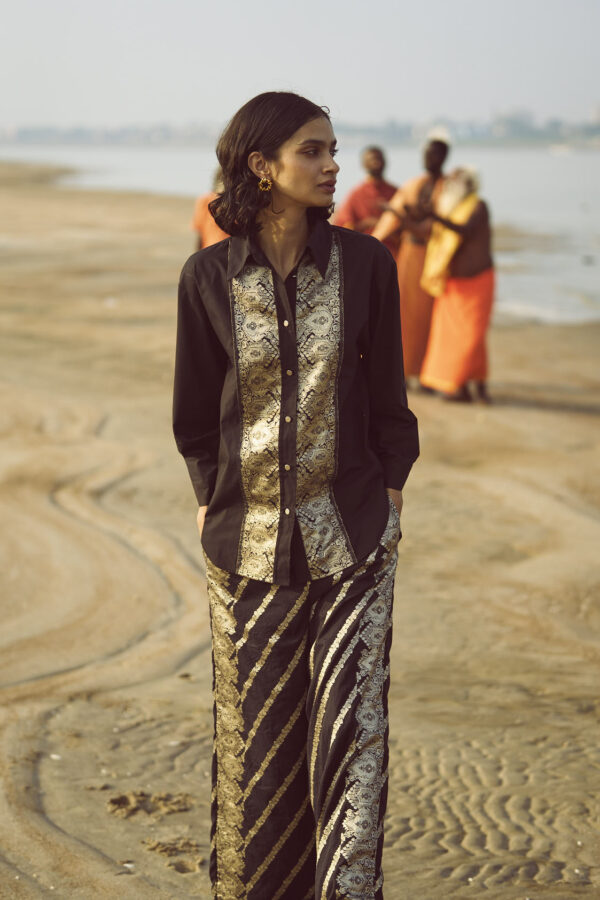 Brocade Border and Pant Set