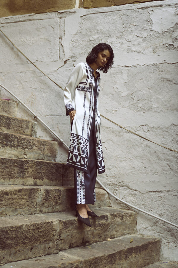 Geo Tribal Printed Pant Set - Image 11