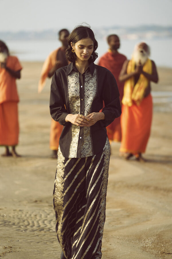 Brocade Border and Pant Set - Image 8
