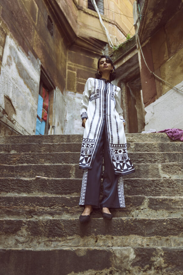 Geo Tribal Printed Pant Set - Image 7