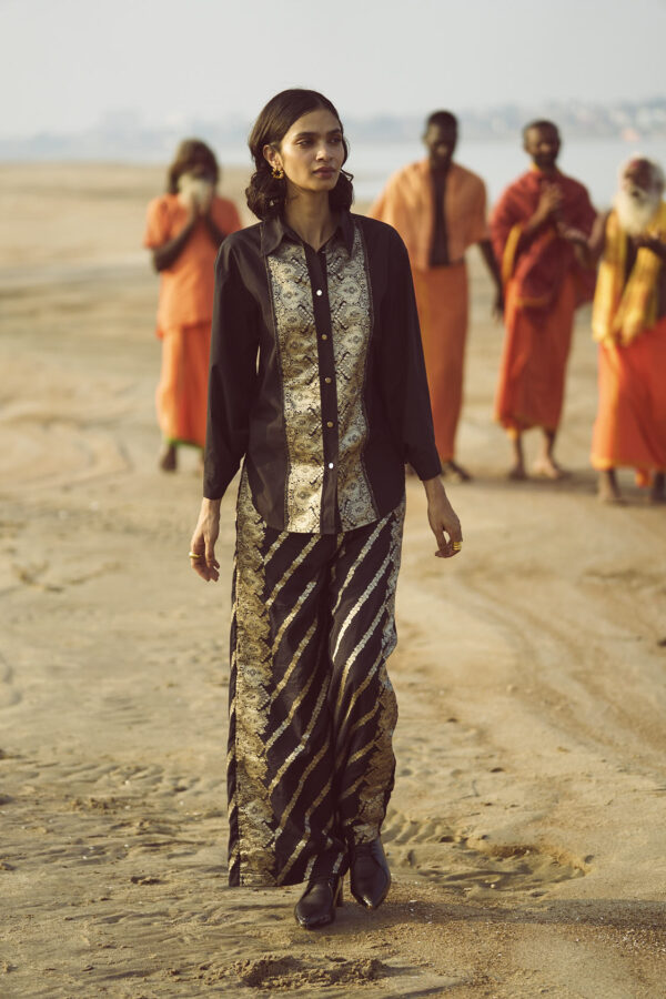 Brocade Border and Pant Set - Image 13