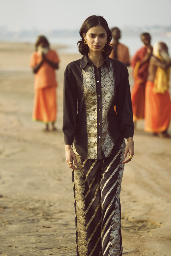 Brocade Border and Pant Set - Image 14