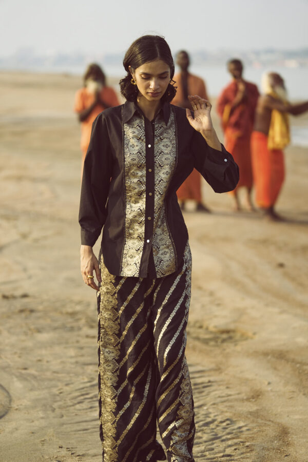 Brocade Border and Pant Set - Image 15