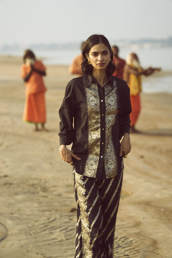 Brocade Border and Pant Set - Image 16