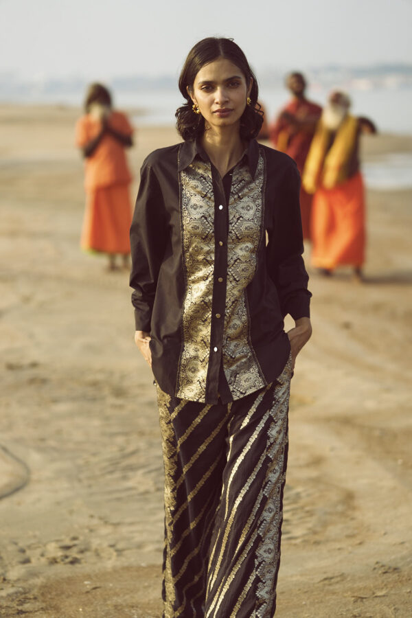 Brocade Border and Pant Set - Image 17