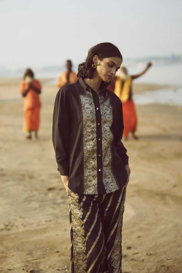Brocade Border and Pant Set - Image 18