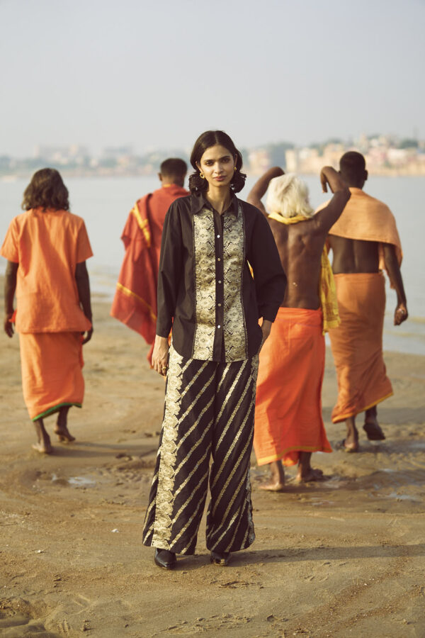 Brocade Border and Pant Set - Image 11