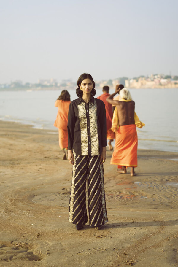 Brocade Border and Pant Set - Image 23