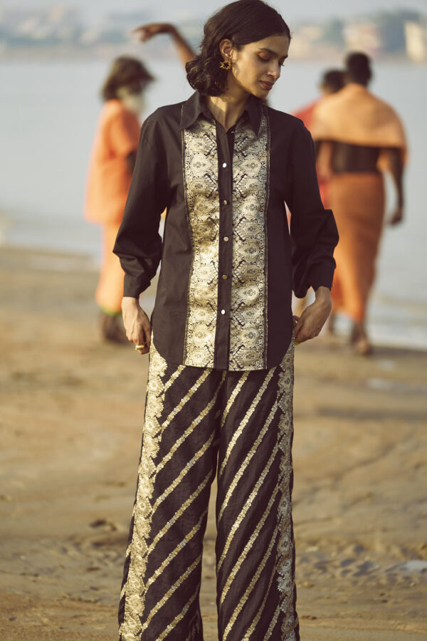 Brocade Border Pant