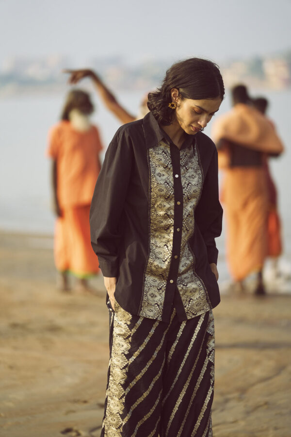 Brocade Border and Pant Set - Image 19