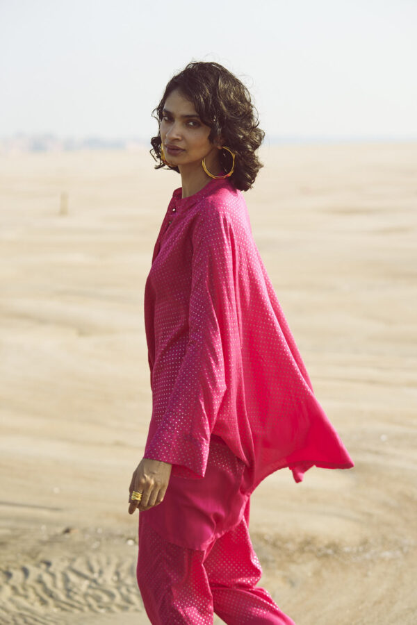 Dot Foil Print Shirt - Image 6