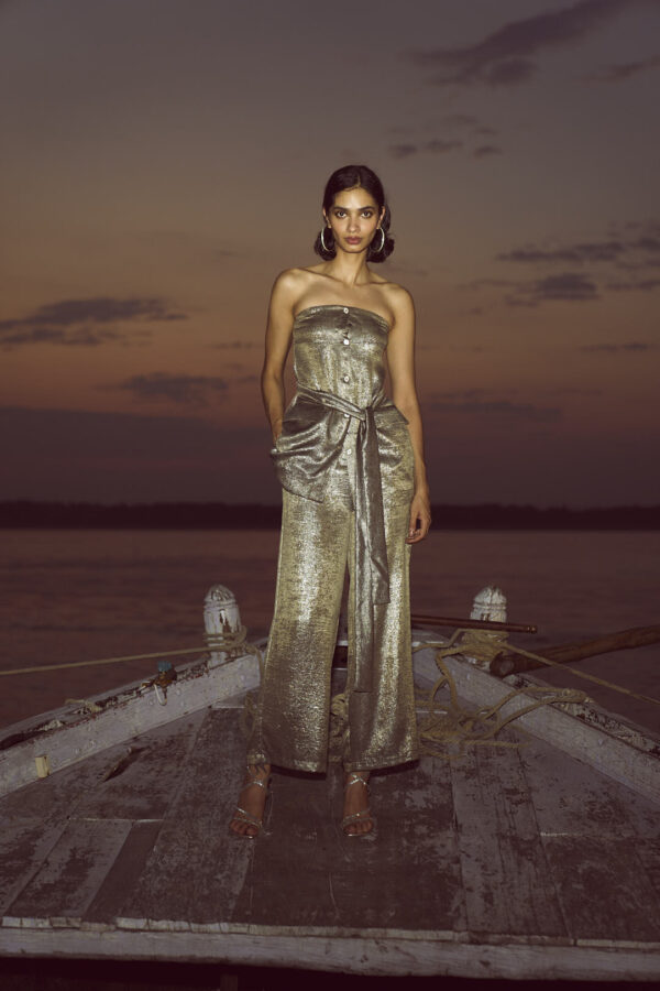 Lamé Straight Pant - Image 6