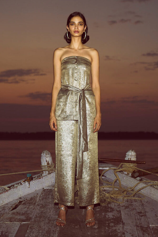 Lamé Straight Pant - Image 17