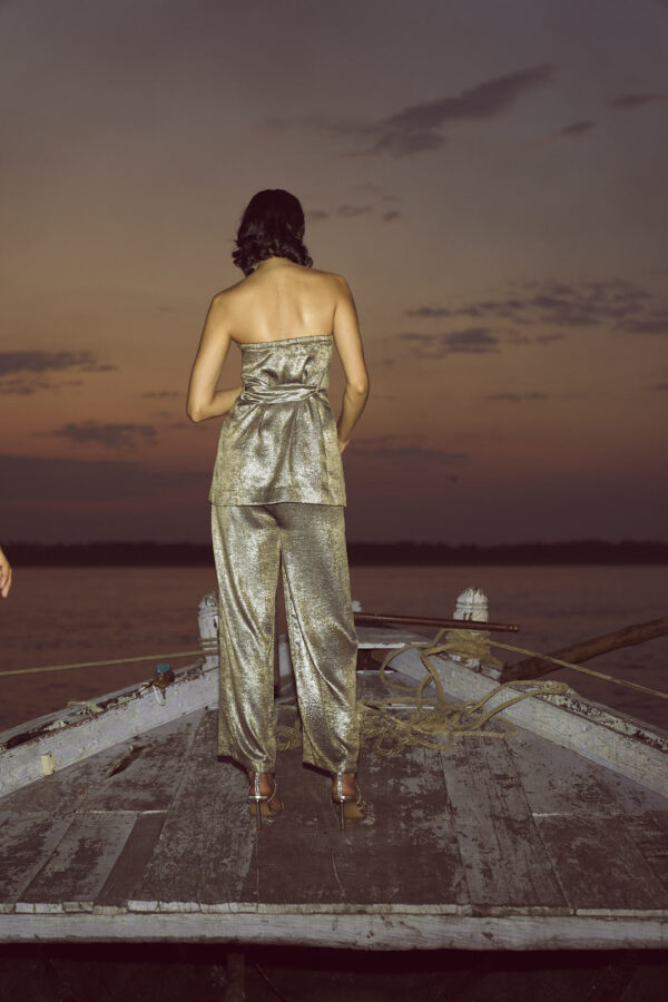 Lamé Straight Pant - Image 16