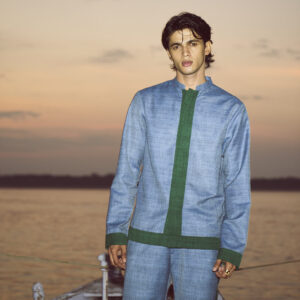 Contrast Panel Shirt
