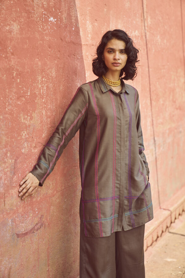 Geometric Embroidered Pant Set - Image 10