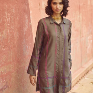 Geometric Embroidered Shirt