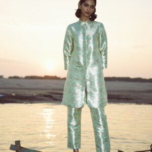 Structured Brocade Pant Set