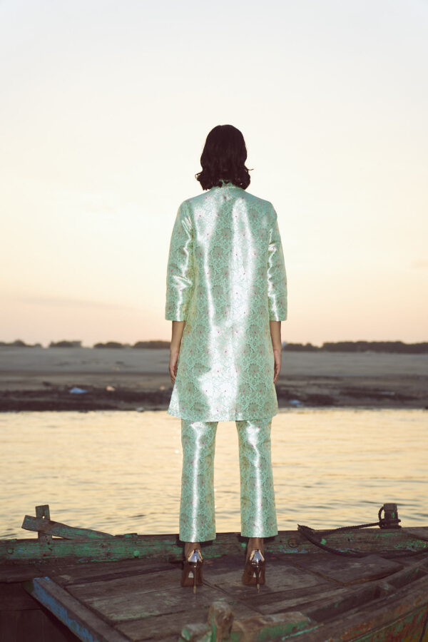 Structured Brocade Pant Set - Image 18