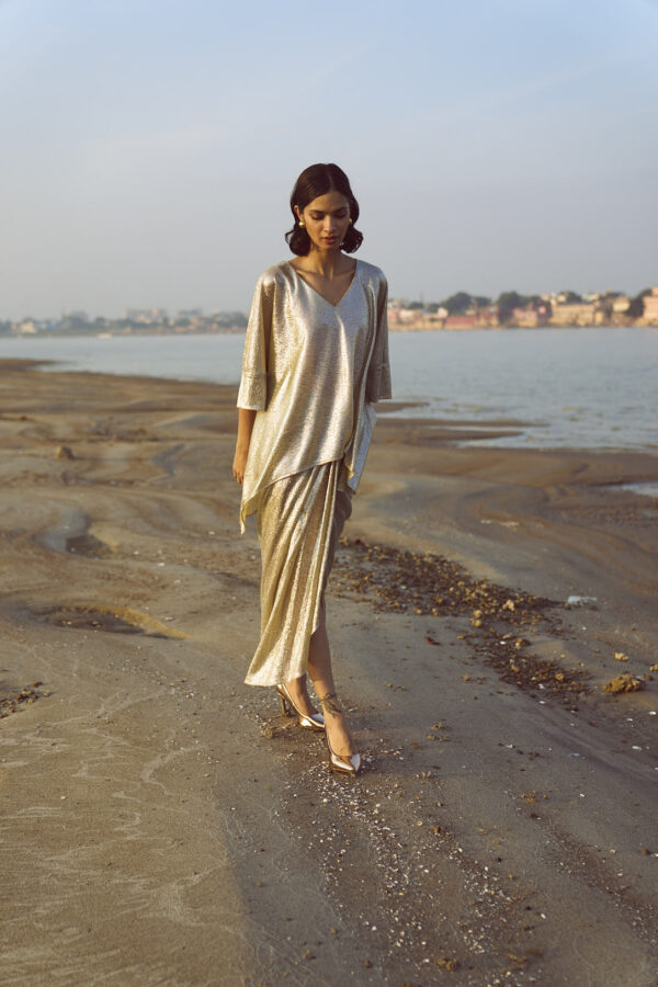 Shimmer Wrap Skirt - Image 7