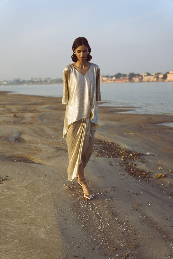 Shimmer Wrap Skirt - Image 9