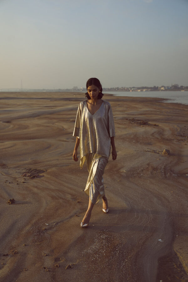 Shimmer Wrap Skirt - Image 13