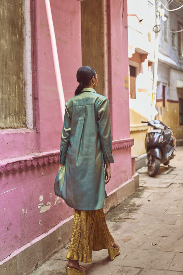 Longline Top & Crushed Pant Set - Image 13
