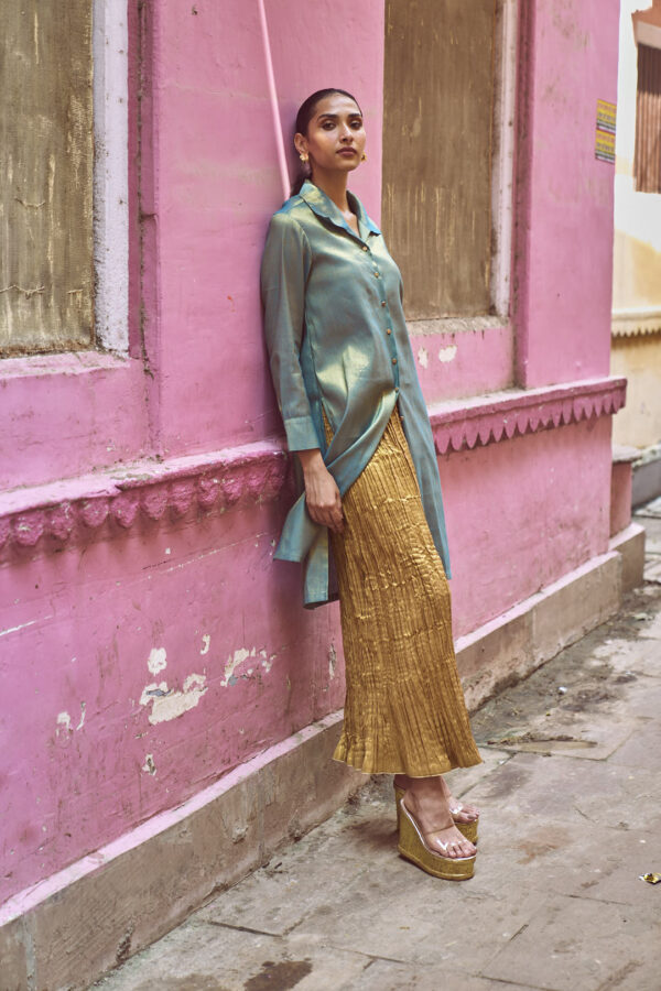 Crushed Gold Pant - Image 11