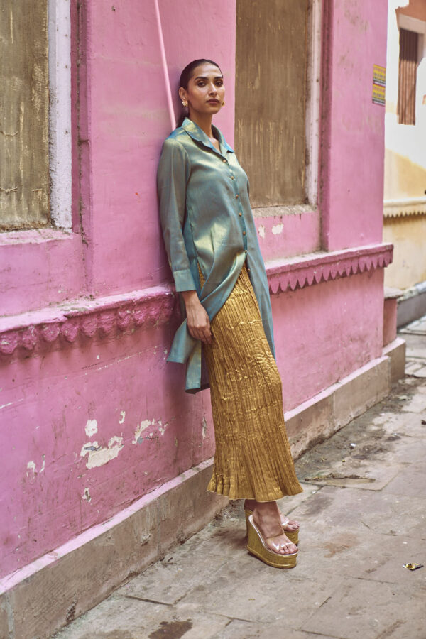 Longline Top & Crushed Pant Set - Image 21