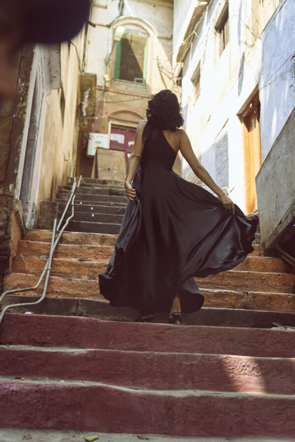 One Shoulder Fit & Flare Gown - Image 19