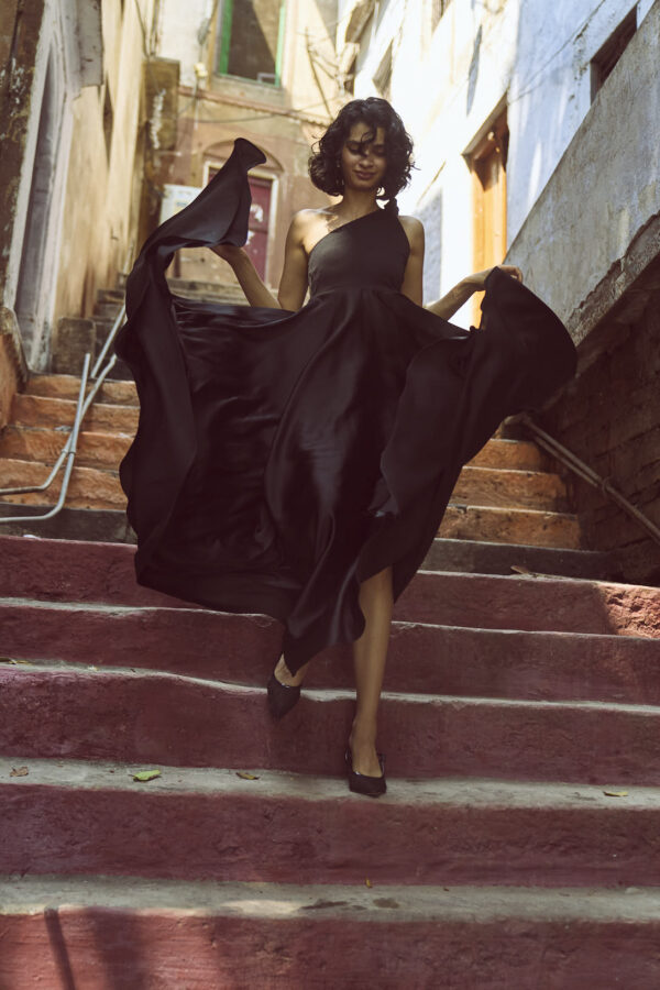 One Shoulder Fit & Flare Gown - Image 6