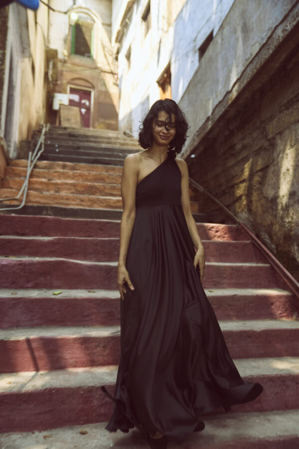 One Shoulder Fit & Flare Gown - Image 8