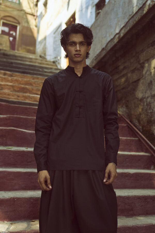 Knot Shirt and Cowl Pant Set - Image 4
