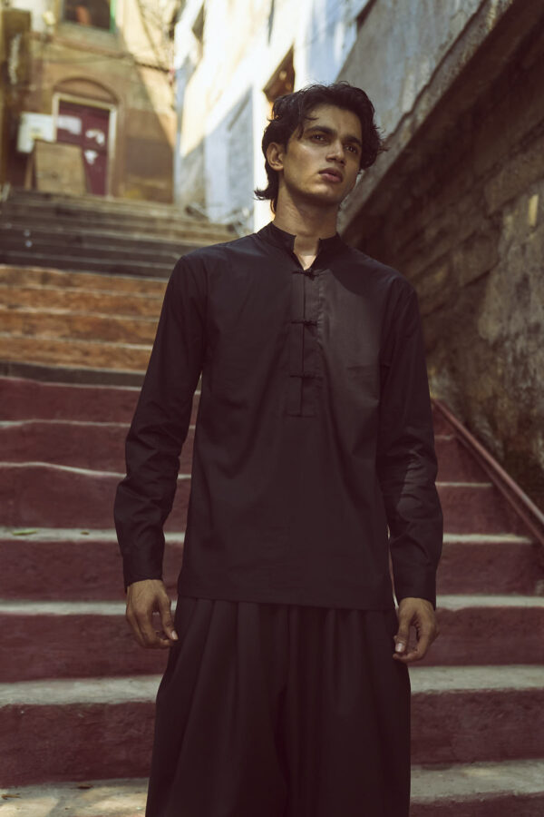 Knot Shirt and Cowl Pant Set - Image 9