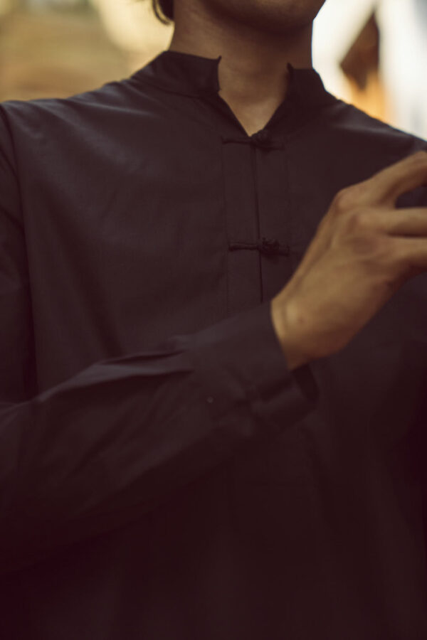 Knotted Button Popover Shirt - Image 12