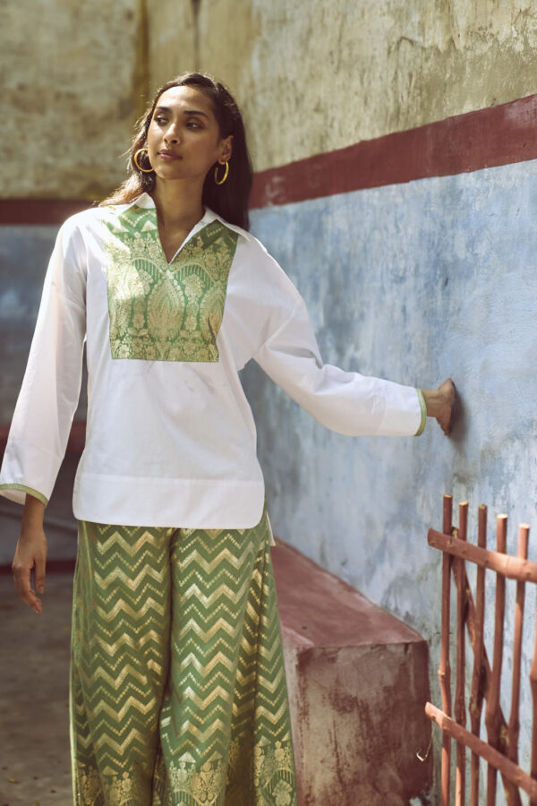 Brocade Bib & Pant Set - Image 9