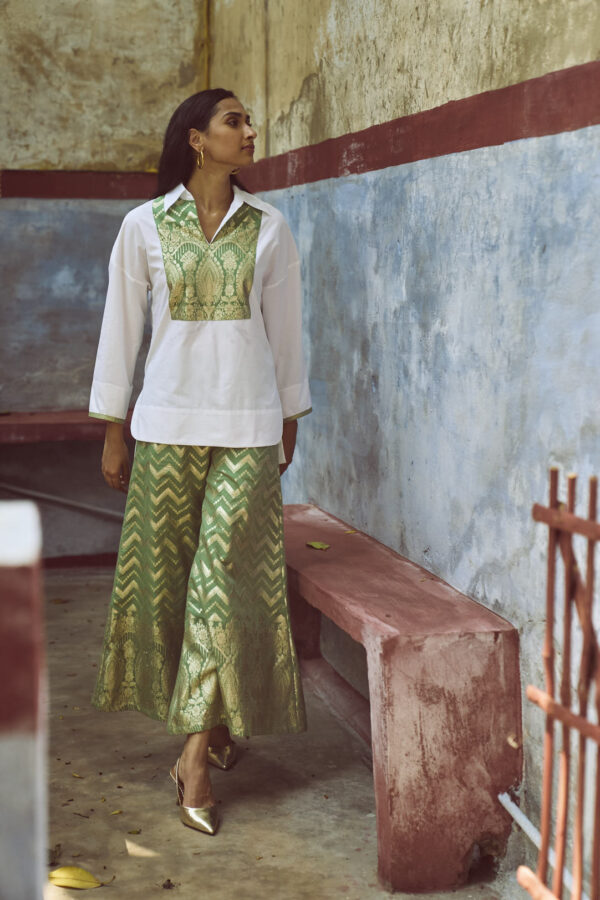 Brocade Bib & Pant Set - Image 10