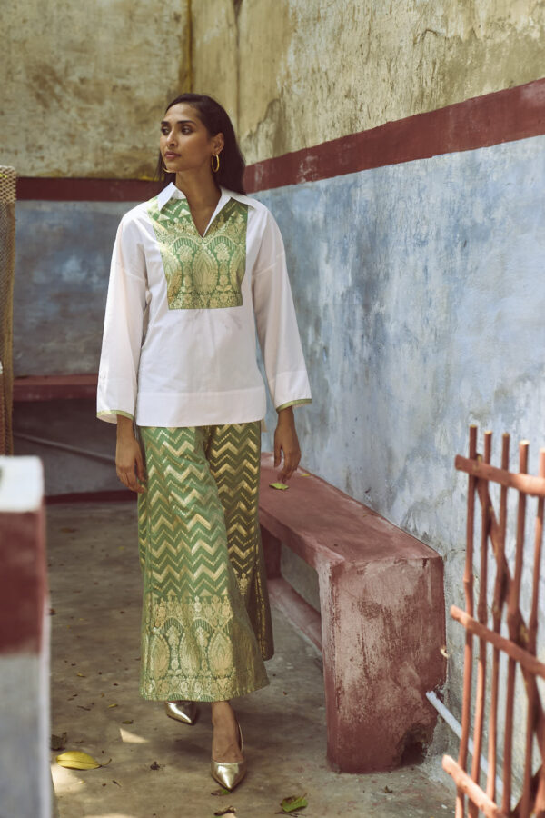 Brocade Bib & Pant Set - Image 11