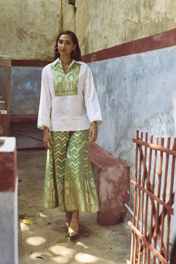 Brocade Bib & Pant Set - Image 13