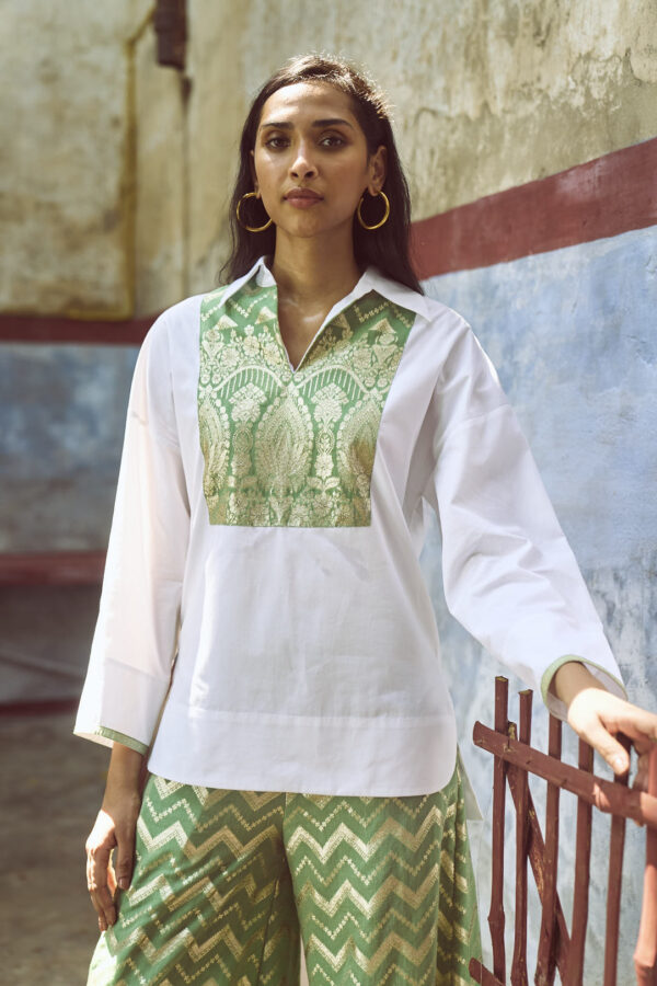 Brocade Bib & Pant Set - Image 14