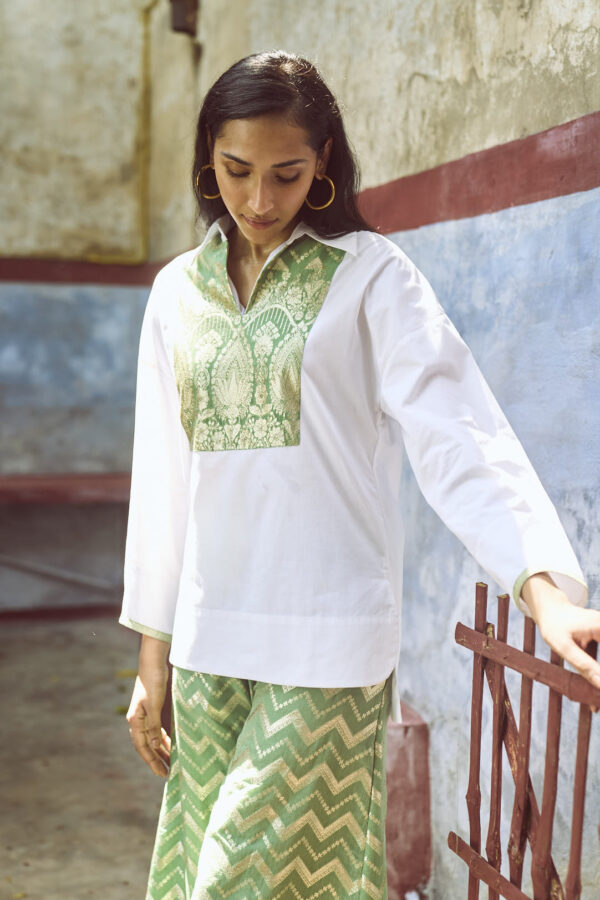 Brocade Bib & Pant Set - Image 15