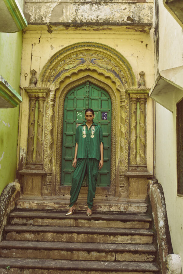 Gota Cape & Drape Pant Set - Image 4