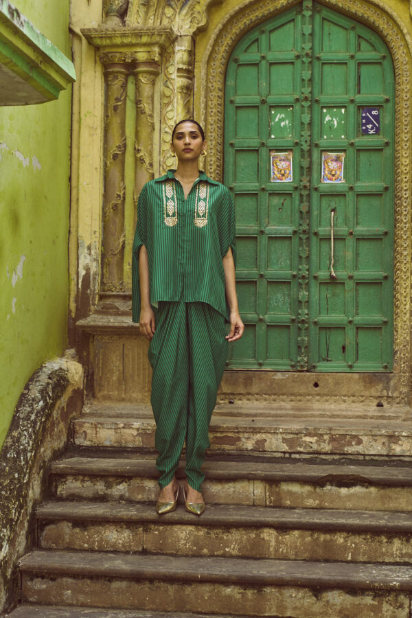 Gota Cape & Drape Pant Set - Image 6