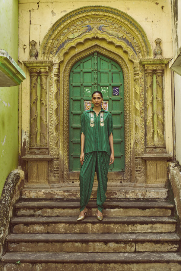 Gota Cape & Drape Pant Set - Image 7