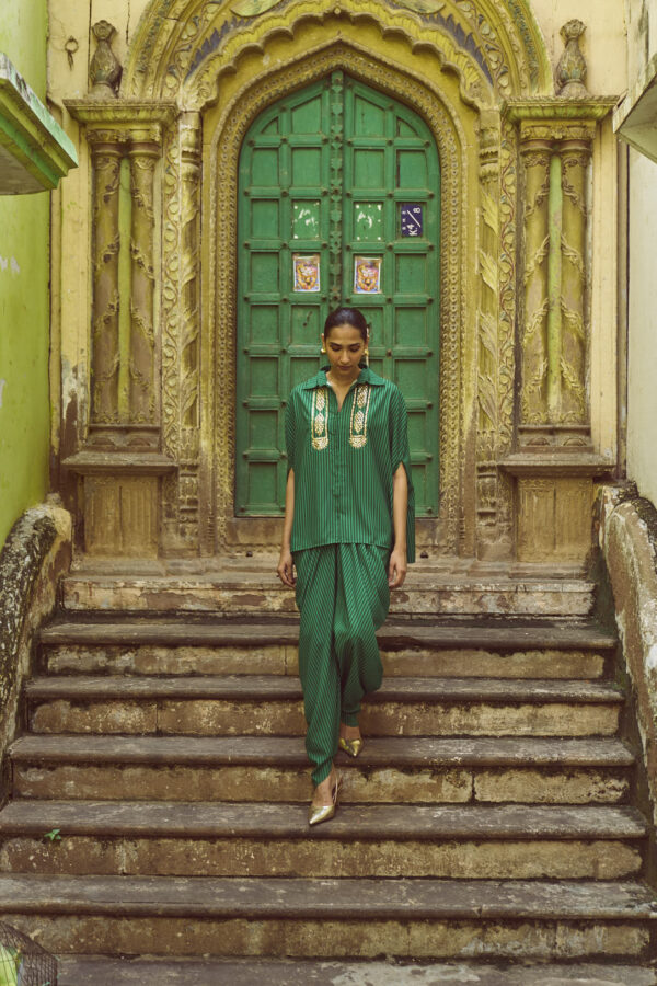 Gota Cape & Drape Pant Set - Image 8