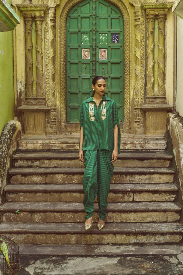 Gota Cape & Drape Pant Set - Image 9
