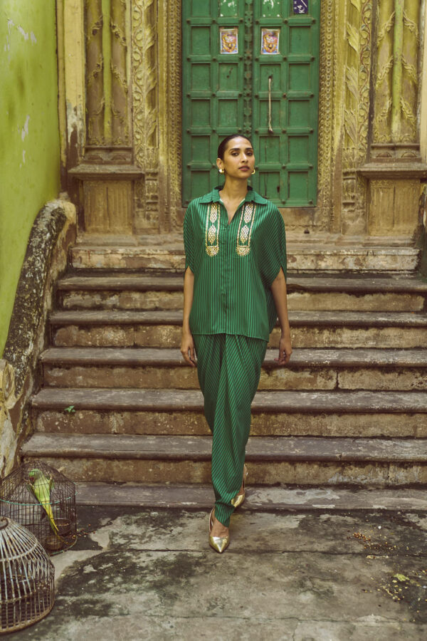 Gota Cape & Drape Pant Set - Image 12