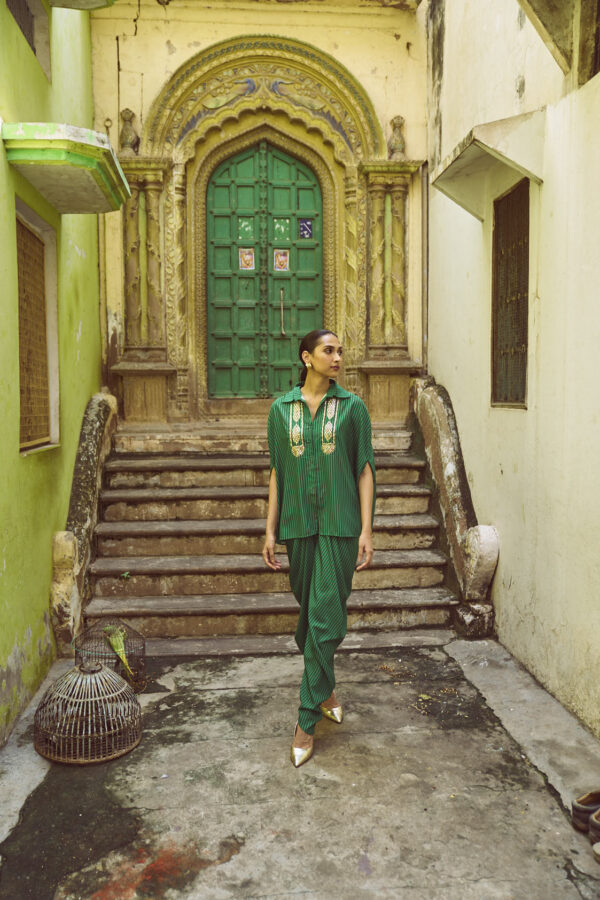 Gota Cape & Drape Pant Set - Image 13